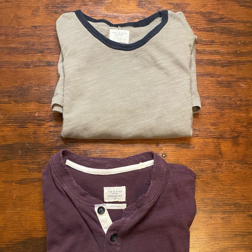 2 Rag and bone T-shirts